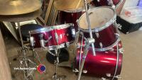 C B Drums full drum kit c/w snare drum, drum sticks, Paiste ride cymbal and seat - 7