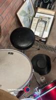 C B Drums full drum kit c/w snare drum, drum sticks, Paiste ride cymbal and seat - 8