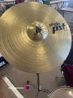 C B Drums full drum kit c/w snare drum, drum sticks, Paiste ride cymbal and seat - 11