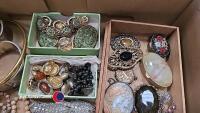 Box of costume jewellery - 2