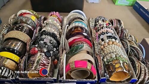 Tray of bangles and bracelets