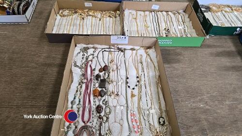 3 x trays of jewellery