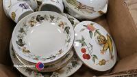 Box of Royal Worcester Evesham and Royal Doulton Larchmont plates and bowls - 4
