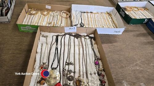 3 x trays of jewellery