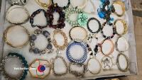 2 x trays of bangles and bracelets - 2