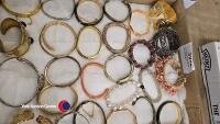2 x trays of bangles and bracelets - 3