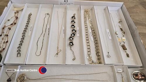 Tray of boxed jewellery, marked 925, silver, Monet etc