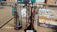 2 x dressing table hanging jewellery storage in the form of a lady - 2