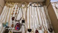 3 x trays of fashion and costume jewellery - 3