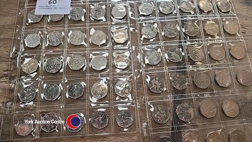 Assortment of collectable 50p coins