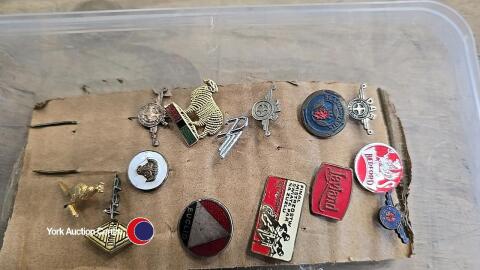 Vintage truck pin badges