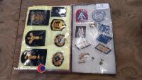 Collection of military badges and patches
