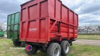 12T, 16ft silage trailer with up and over door, 6yr old, very good condition - 5