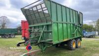 12/14T pusher grain/silage trailer, hyd back door, push out front - 2
