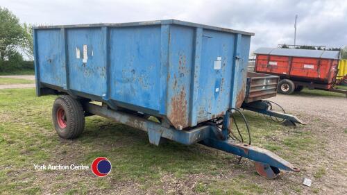 Harry West 6T single axle tipping trailer c/w back door. 1990.