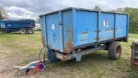 Harry West 6T single axle tipping trailer c/w back door. 1990. - 2