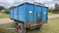 Harry West 6T single axle tipping trailer c/w back door. 1990. - 3