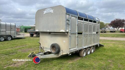 Graham Edwards 12ft livestock trailer, c/w sheep decks, new tyres, brake shoes and cable. LED lights, handle in office