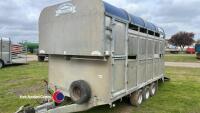 Graham Edwards 12ft livestock trailer, c/w sheep decks, new tyres, brake shoes and cable. LED lights, handle in office - 6
