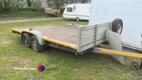 4 wheeled trailer, Alko chassis, 14ft long, key/lights in office - 3