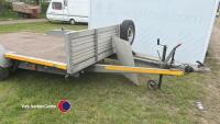 4 wheeled trailer, Alko chassis, 14ft long, key/lights in office - 4