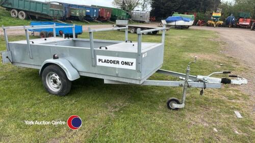 9 x 4 single axle galvanised trailer with locker boxes hardly used fully serviced