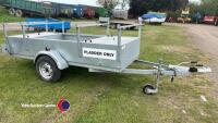 9 x 4 single axle galvanised trailer with locker boxes hardly used fully serviced
