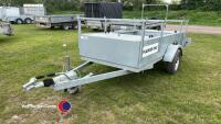 9 x 4 single axle galvanised trailer with locker boxes hardly used fully serviced - 2