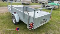 9 x 4 single axle galvanised trailer with locker boxes hardly used fully serviced - 3