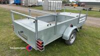 9 x 4 single axle galvanised trailer with locker boxes hardly used fully serviced - 4