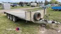 Graham Edwards 14ft general purpose trailer, c/w recent new floor, ramp trays, LED lights