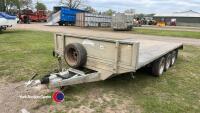 Graham Edwards 14ft general purpose trailer, c/w recent new floor, ramp trays, LED lights - 2