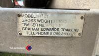 Graham Edwards 14ft general purpose trailer, c/w recent new floor, ramp trays, LED lights - 5
