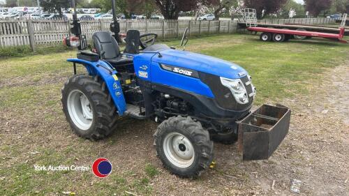 Solis 20 compact tractor, 184 hours, 2021, key in office