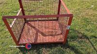 Steel mesh stackable cage