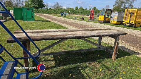 Joiners large work bench, substantial and sturdy wooden bench
