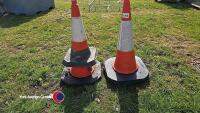 4 x road cones - 2