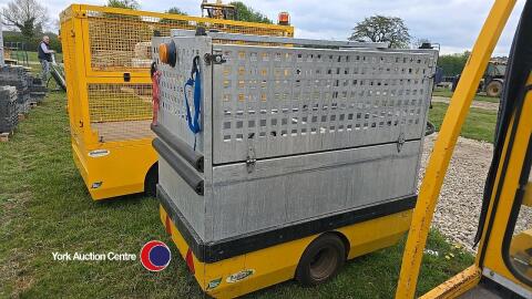 Electric powered 4 wheel barrow