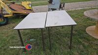 2 x work tables