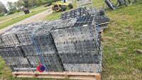 3 x pallets of plastic road blocks - 2