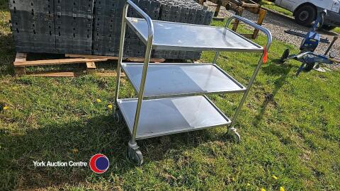 Stainless steel trolley