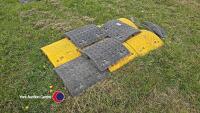Road speed humps with end caps - 3