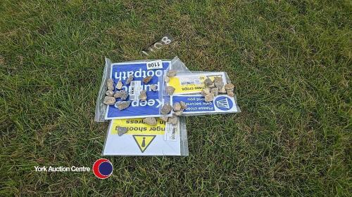 4 x warning signs for farm