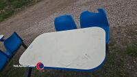 Canteen table and chairs - 2