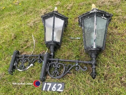 2 x Victorian wall lamps