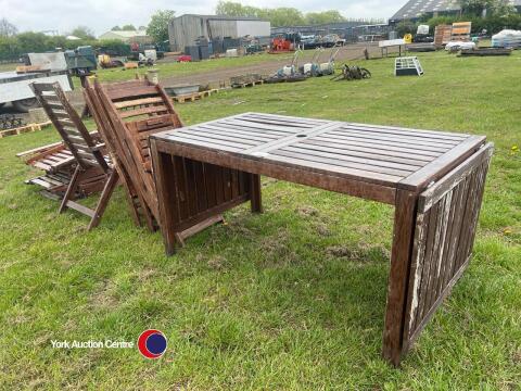 Garden chairs and table