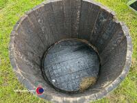 Oak barrel planter - 3