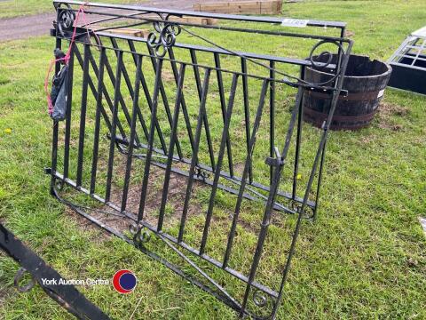 Pair of garden gates with fixings