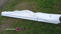 6 x lengths white round down pipe, new - 2