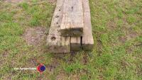 3 x 8ft railway sleepers, original - 4